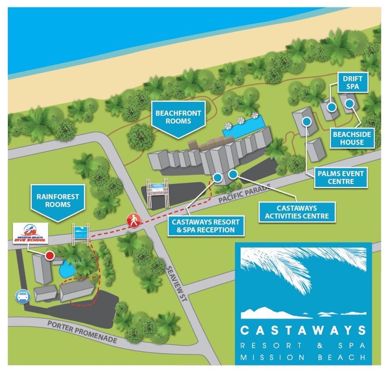Rainforest Castaways Resort&Spa Mission Beach Exterior foto